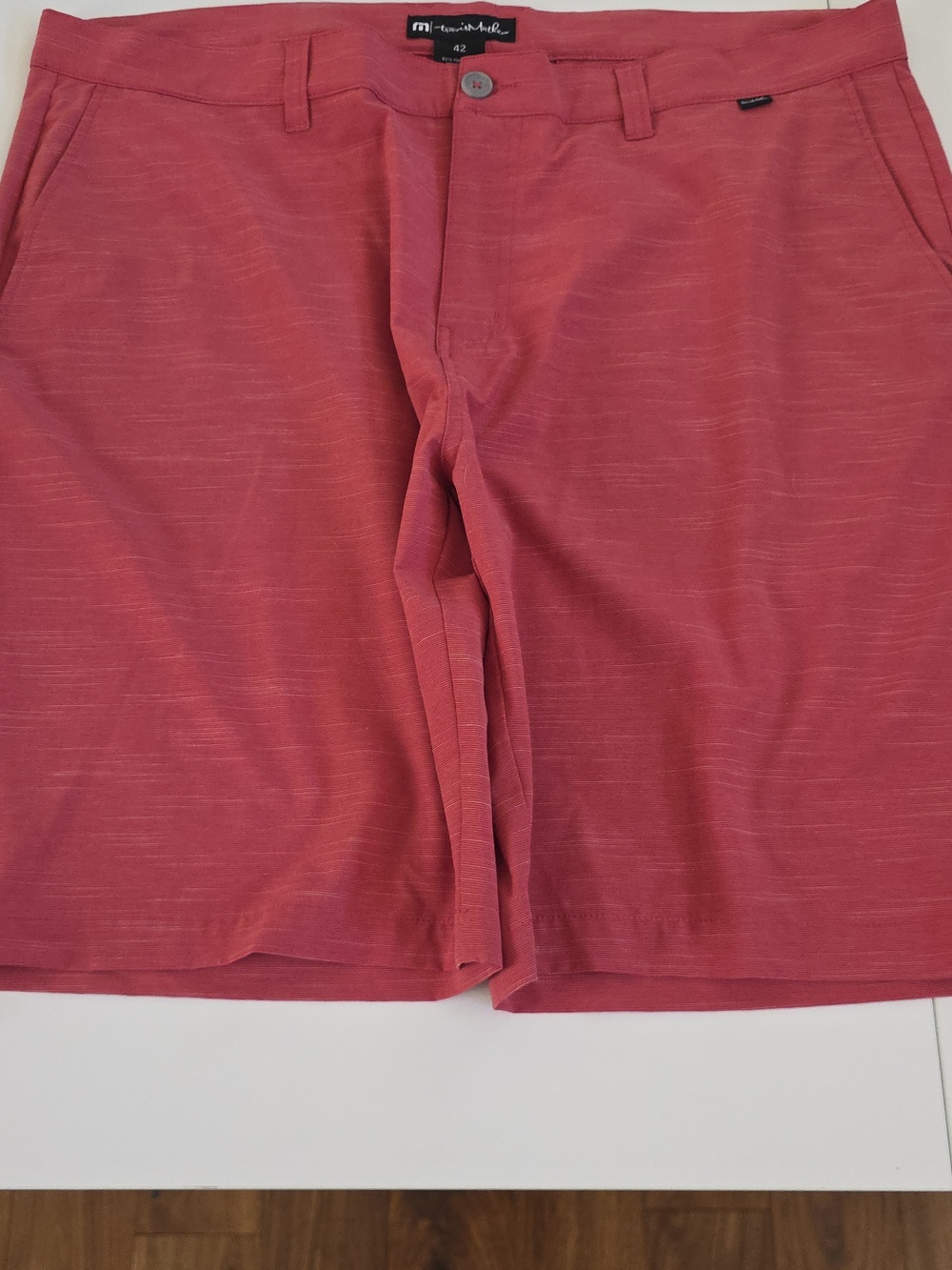 Travis Mathew Red Flat Front Men’s Shorts